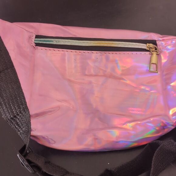 Iridescent Metallic Pink‎ Waistband / Fanny Pack / Crossbody - Picture 5 of 9